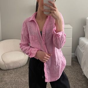 Pink Button Up Blouse